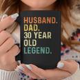 Husband Dad 30 Year Old Legend 30Th Birthday Retro Vintage Coffee Mug Funny Gifts