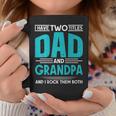 I Have Two Titles Dad And Grandpa And I Rock Them Both Daddy Coffee Mug Funny Gifts