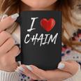 I Love Heart Chaim Family NameCoffee Mug Funny Gifts