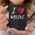 I Love Heart Nadine Family NameCoffee Mug Funny Gifts