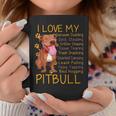 I Love My Pitbull Pittie Mom Dad Youth Gifts Funny Pit Bull Coffee Mug Funny Gifts