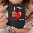 I Love You Slow Much Valentines Day Sloth Lover Coffee Mug Funny Gifts