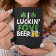 I Luckin Fove Beer Funny St Pattys Day Go Lucky Gifts Coffee Mug Funny Gifts