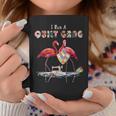 I Run A Quilt Gang Funny Quilting Flamingo Lover Coffee Mug Unique Gifts
