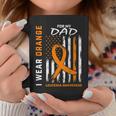 I Wear Orange For My Dad Leukemia Awareness American Flag Coffee Mug Funny Gifts