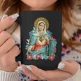 Immaculate Heart Of Mary Our Blessed Mother Catholic VintageCoffee Mug Unique Gifts