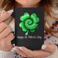 Irish Shamrock Tie Dye Happy St Patricks Day Go Lucky Coffee Mug Funny Gifts