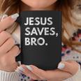 Jesus Saves Bro Vintage Pro Christian Religious Believer Coffee Mug Unique Gifts