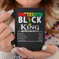 Junenth Men Black King Nutritional Facts Freedom Day Coffee Mug Unique Gifts