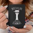 Just A Girl Love Llamas Funny Birthday Gifts AnimalShirt Coffee Mug Unique Gifts