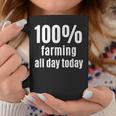 Landwirtschaft den ganzen Tag Tassen, Lustiges Tee für Bauern Lustige Geschenke