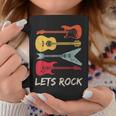 Lets Rock N Roll Guitar Retro Gift Men Women Coffee Mug Unique Gifts