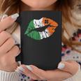 Lips Ireland Flag Clovers St Patricks Day Shamrock Lucky Coffee Mug Funny Gifts