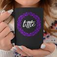 Little Sorority Sister Purple And White Coffee Mug Unique Gifts
