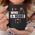 I Love Wine And Bears Lustiges Trinken Camping Wildtiere Tier Tassen Lustige Geschenke