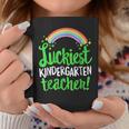 Luckiest Kindergarten Teacher St Patricks Day Coffee Mug Funny Gifts