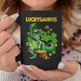 Luckysaurus Irish Leprechaun DinosaurRex St Patricks Day Coffee Mug Funny Gifts