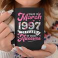 Made In March 1997 Floral 26 Year Old 26Th Birthday Women Coffee Mug Funny Gifts