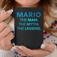 Mario The Man The Myth The Legend Name Personalized Boys Coffee Mug Funny Gifts