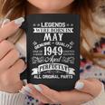Mens 70Th Birthday Gift-Legends Were Born In May 1949 Tees Coffee Mug Unique Gifts
