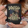 Mens Being A Veteran Is An Honour - Patriotic Us Veteran Grandpa Coffee Mug Funny Gifts
