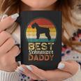 Mens Best Schnauzer Daddy Fathers Day Mini Schnauzer Dad Coffee Mug Personalized Gifts