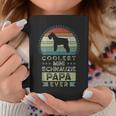 Mens Coolest Mini Schnauzie Papa Ever Fathers Day Schnauzer Coffee Mug Personalized Gifts