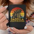 Mens Dadzilla Father Of The Monsters Vintage Fathers Day For Dad Coffee Mug Funny Gifts