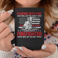 Mens Firefighter Funny Quote Fireman Patriotic Fire Fighter Gift Coffee Mug Funny Gifts