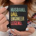 Mens Funny Vintage Husband Dad Engineer Legend Retro Coffee Mug Funny Gifts