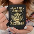 Mens Im A Dad Grandpa And A Veteran Nothing Scares Me Father Day Coffee Mug Funny Gifts