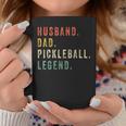 Mens Pickleball Funny Husband Dad Legend Vintage Fathers Day Coffee Mug Funny Gifts