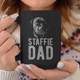 Mens Staffordshire Bull Terrier In Black For Men - Staffie Dad Coffee Mug Personalized Gifts