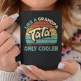 Mens Tata Like A Grandpa Only Cooler Vintage Dad Fathers Day Coffee Mug Funny Gifts