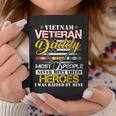 Mens Vietnam Veteran Daddy Raised By My Hero - Veteran Day Coffee Mug Funny Gifts