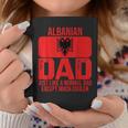 Mens Vintage Albanian Dad Albania Flag Design Fathers Day Coffee Mug Funny Gifts
