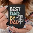 Mens Vintage Funny Best Dad By Par - Disk Golf Dad Coffee Mug Funny Gifts