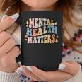 Mental Health Matters Be Kind Groovy Retro Mental Awareness Coffee Mug Unique Gifts