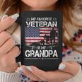 My Favorite Veteran Is My Grandpa - Flag Father Veterans Day Coffee Mug Funny Gifts