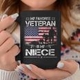 My Favorite Veteran Is My Niece - Flag Mother Veterans Day Coffee Mug Funny Gifts