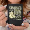 My Granddaughter Wears Combat Boots - Proud Military Grandma Coffee Mug Funny Gifts