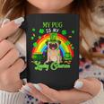 My Pug Is My Lucky Charm St Patricks Day Dog Owner Coffee Mug Funny Gifts