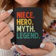 Niece Hero Myth Legend Retro Vintage Nichte Tassen Lustige Geschenke