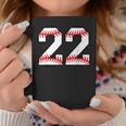 Number 22 Twenty Two Baseball Lucky Favorite Jersey Number Coffee Mug Funny Gifts
