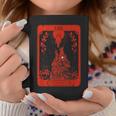 Occult Tarot Card Strength Of Wolf Design Dark Witchcraft Coffee Mug Unique Gifts