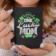 One Lucky Mom St Patricks Day Gift Vintage 70S Dice Coffee Mug Funny Gifts