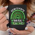 One Lucky Music Teacher Rainbow Shamrock St Patricks Day Coffee Mug Personalized Gifts