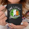 One Lucky Sheehan Irish Family Name Coffee Mug Funny Gifts