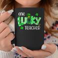 One Lucky Teacher Shamrock Clover Leopard St Patricks Day Coffee Mug Funny Gifts