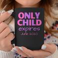 Only Child Expires June 2020 Announce Big Sister Sibling Coffee Mug Unique Gifts